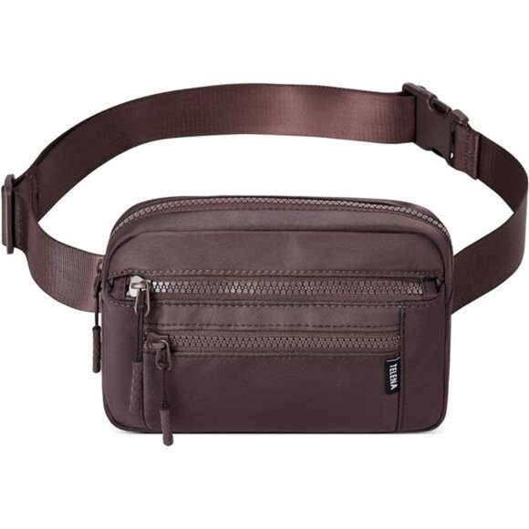 Fanny Packs with Adjustable Straps Coffee - Picture 1 of 5